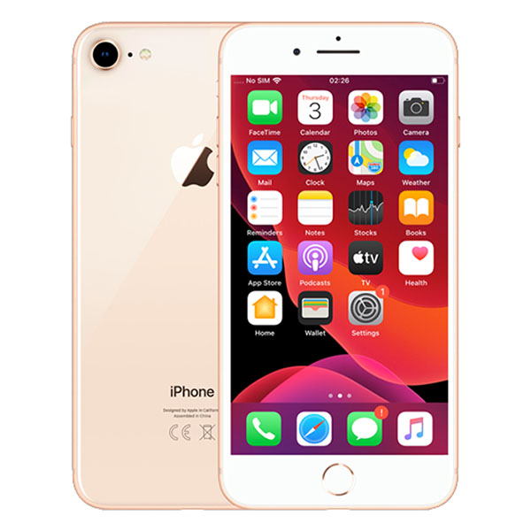 گوشی موبایل دست دوم اپل iphone 8 تک سیمکارت 64 گیگبایت گلد