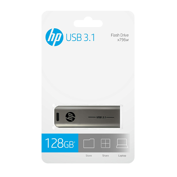 فلش مموری دو کاربره hp با ظرفیت 128 گیگ