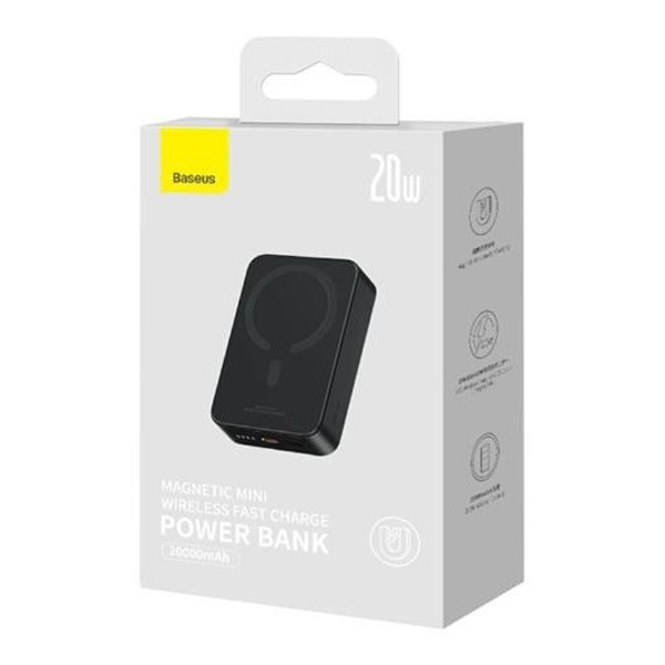 پاوربانک بیسوس مدل MAGNETIC MINI 20W ظرفیت 20000 میلی آمپر ساعت