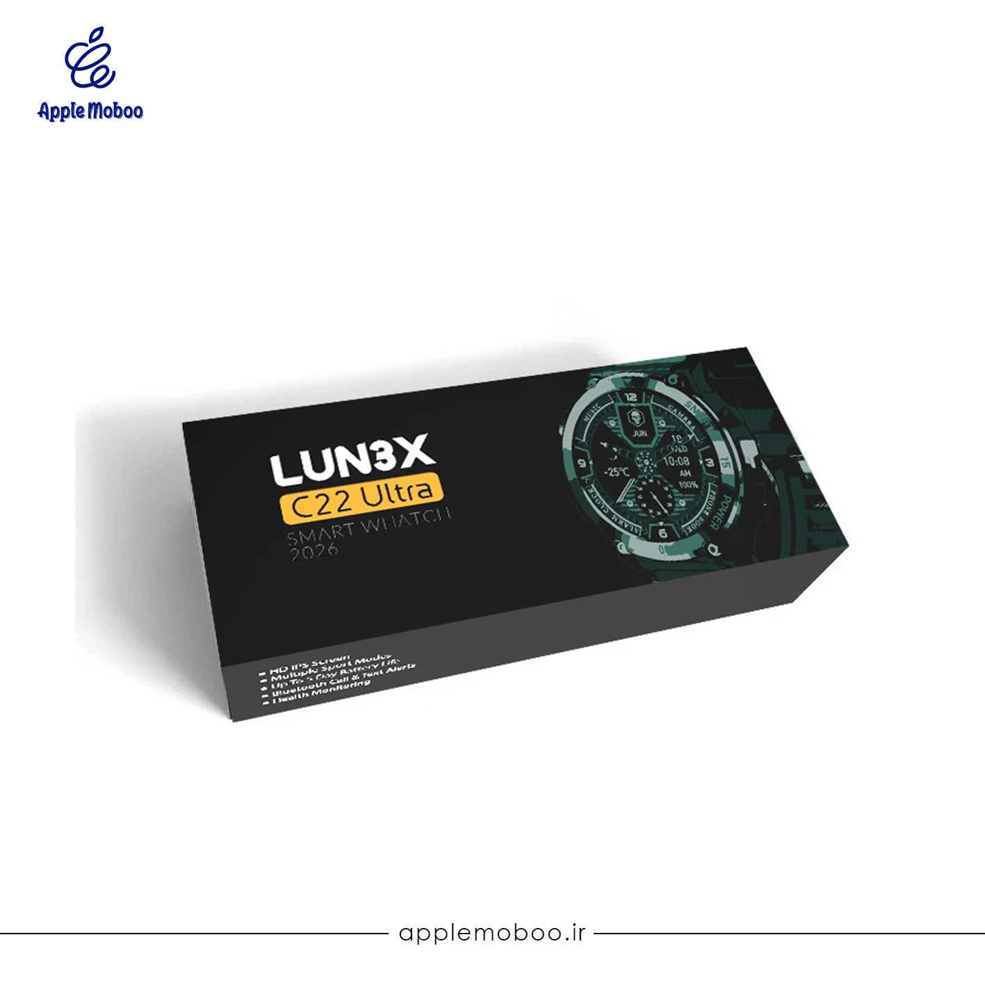 ساعت هوشمند 47 میلی متری لونکس مدل C22-Ultra2026 با بند سیلیکونی