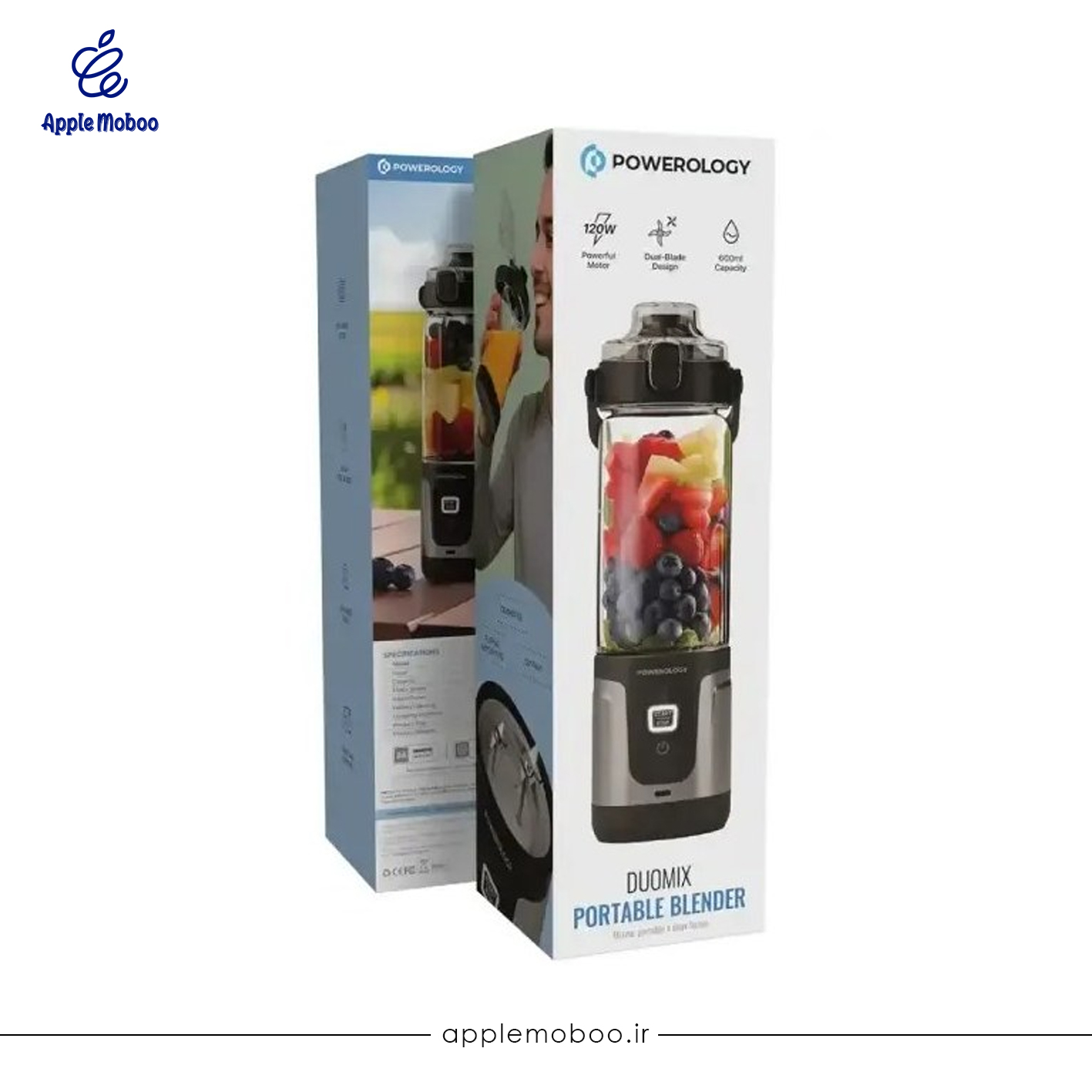 مخلوط‌کن قابل حمل پاورولوژی مدل Powerology Duo mix Portable Blender